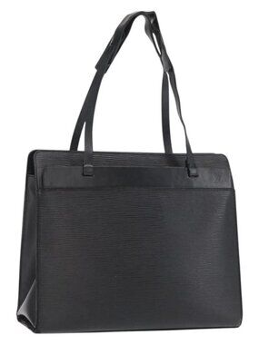 LOUIS VUITTON Epi Croisette PM Tote Bag Black M52492 LV Auth bs33151
